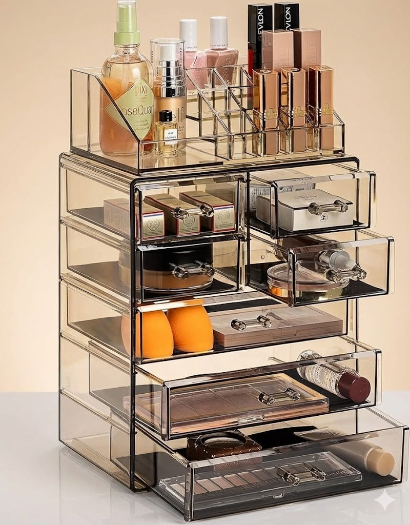 Makeup Organizer Set, 7-Drawer Vanity